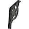 Ekena Millwork Austin Wrought Iron Bracket, (Triple center brace), Antiqued Silver 2"W x 10"D x 12"H BKTM02X10X12TAUASV - alternate 1